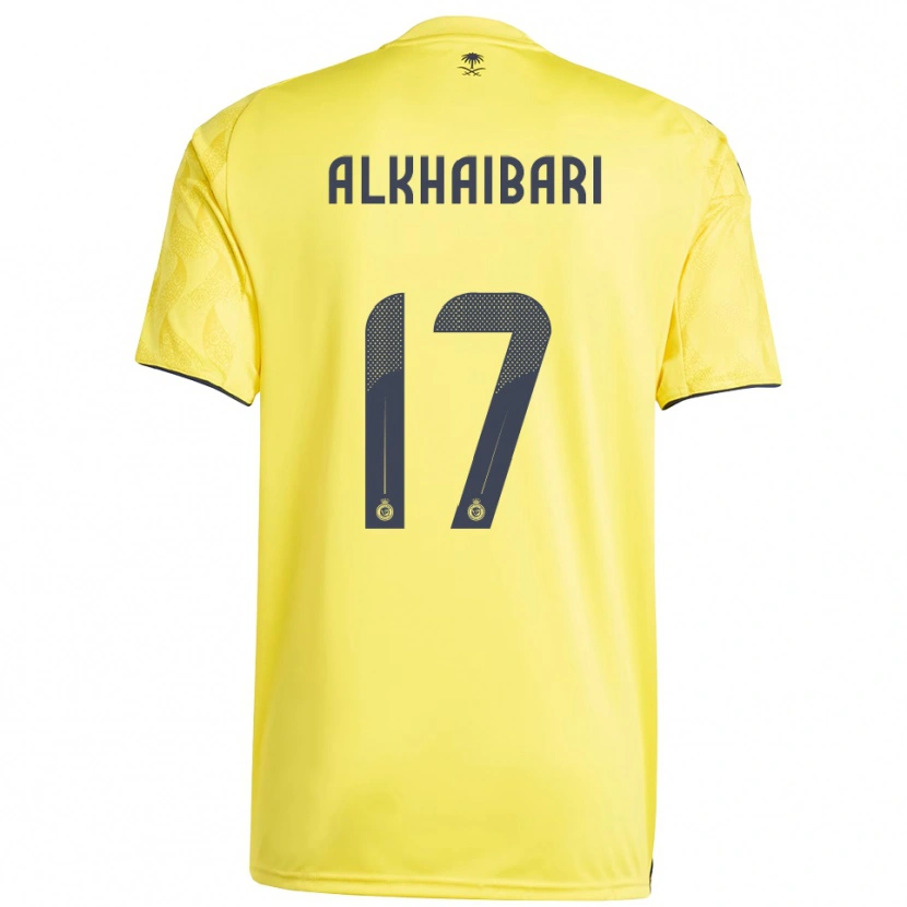 Danxen Criança Camisola Abdullah Al-Khaibari #17 Amarelo Preto Principal 2025/26 Camisa Brasil
