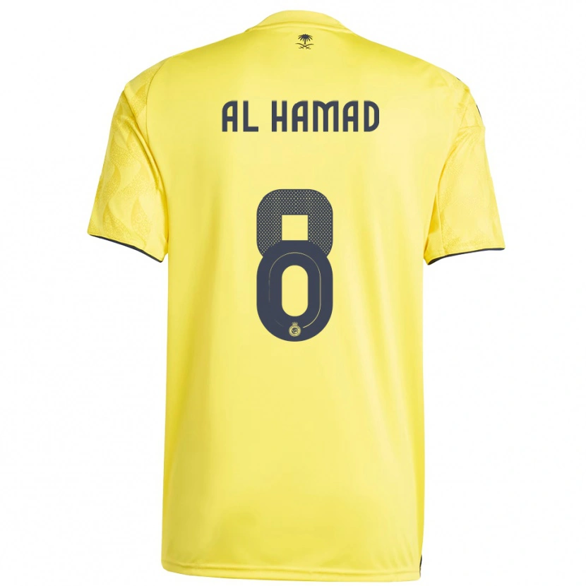 Danxen Criança Camisola Sara Al-Hamad #8 Amarelo Preto Principal 2025/26 Camisa Brasil