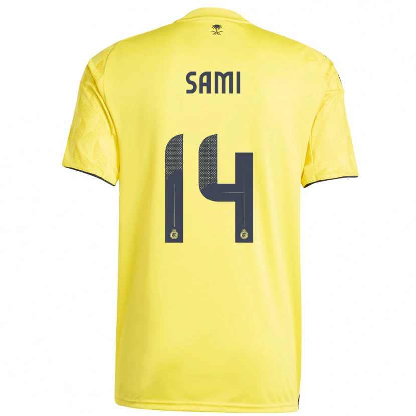 Danxen Criança Camisola Sami Al-Najei #14 Amarelo Preto Principal 2025/26 Camisa Brasil