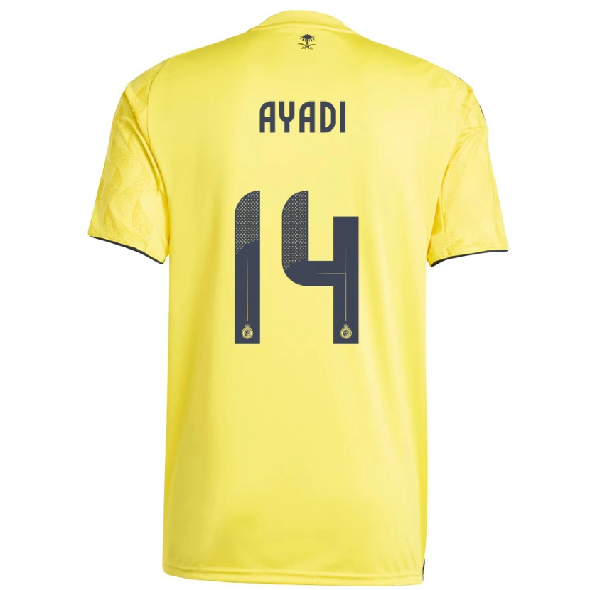Danxen Criança Camisola Ghada Ayadi #14 Amarelo Preto Principal 2025/26 Camisa Brasil