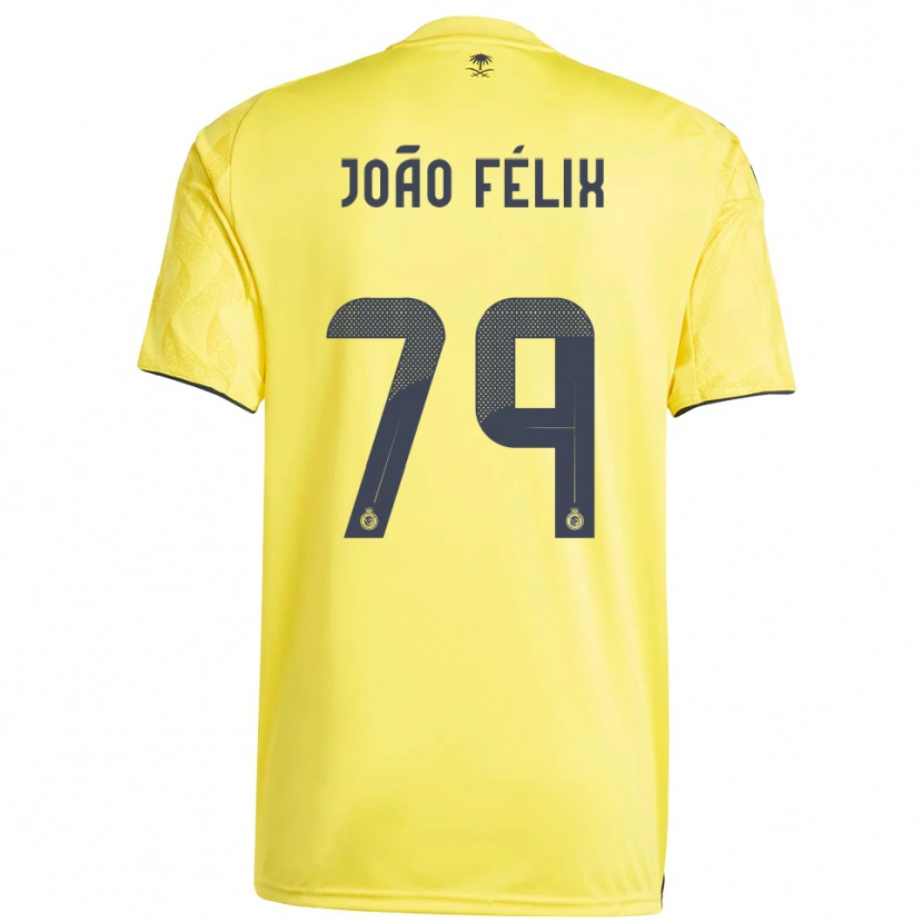 Danxen Criança Camisola João Félix #79 Amarelo Preto Principal 2025/26 Camisa Brasil