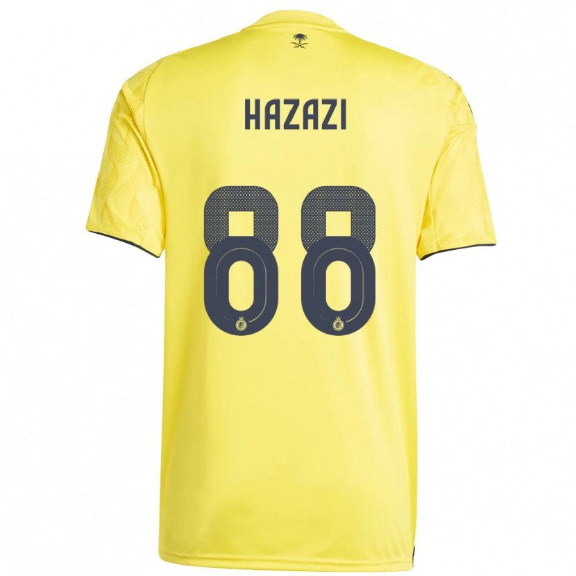 Danxen Criança Camisola Bassam Hazzazi #88 Amarelo Preto Principal 2025/26 Camisa Brasil