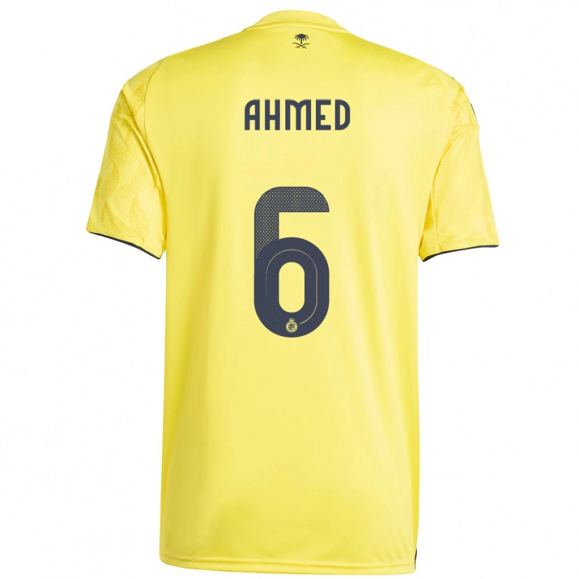 Danxen Criança Camisola Aseel Ahmed #6 Amarelo Preto Principal 2025/26 Camisa Brasil