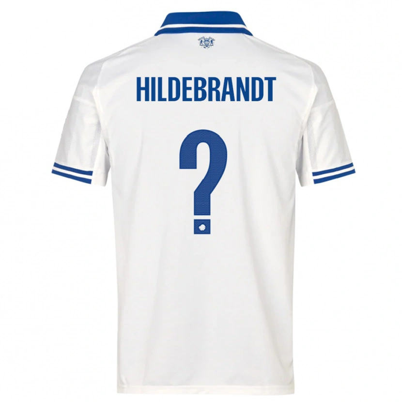 Danxen Criança Camisola Sylvester Hildebrandt #0 Branco Azul Principal 2025/26 Camisa Brasil
