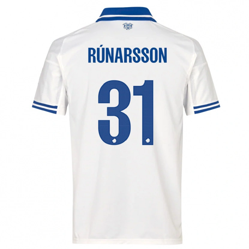 Danxen Criança Camisola Rúnar Alex Rúnarsson #31 Branco Azul Principal 2025/26 Camisa Brasil