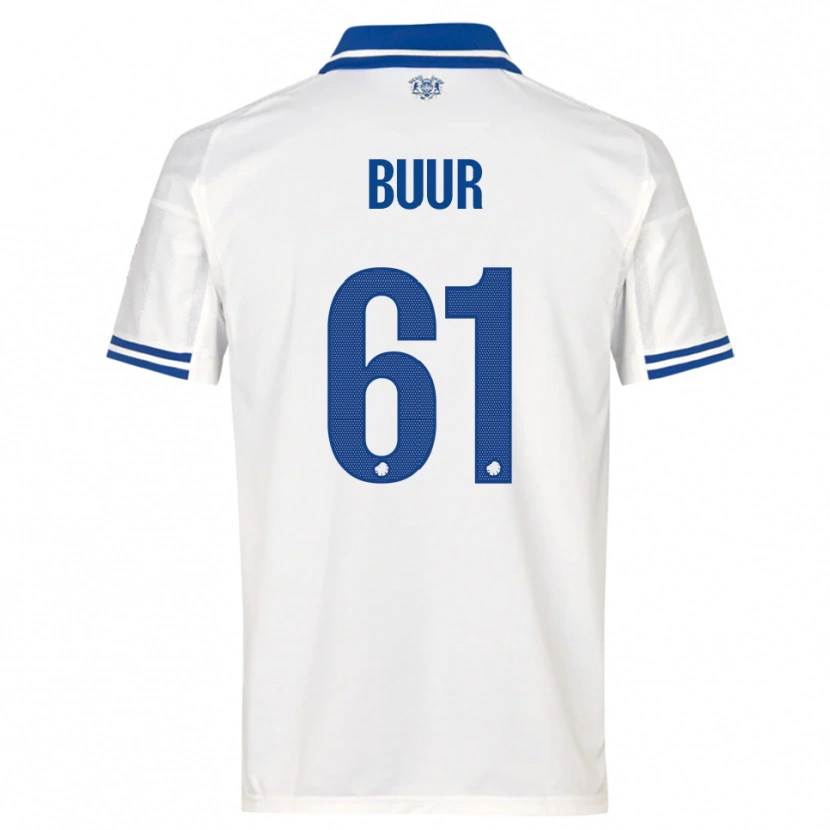 Danxen Criança Camisola Oscar Buur #61 Branco Azul Principal 2025/26 Camisa Brasil