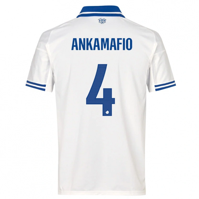 Danxen Criança Camisola Graham Ankamafio #4 Branco Azul Principal 2025/26 Camisa Brasil
