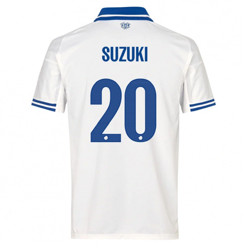 Danxen Criança Camisola Junnosuke Suzuki #20 Branco Azul Principal 2025/26 Camisa Brasil