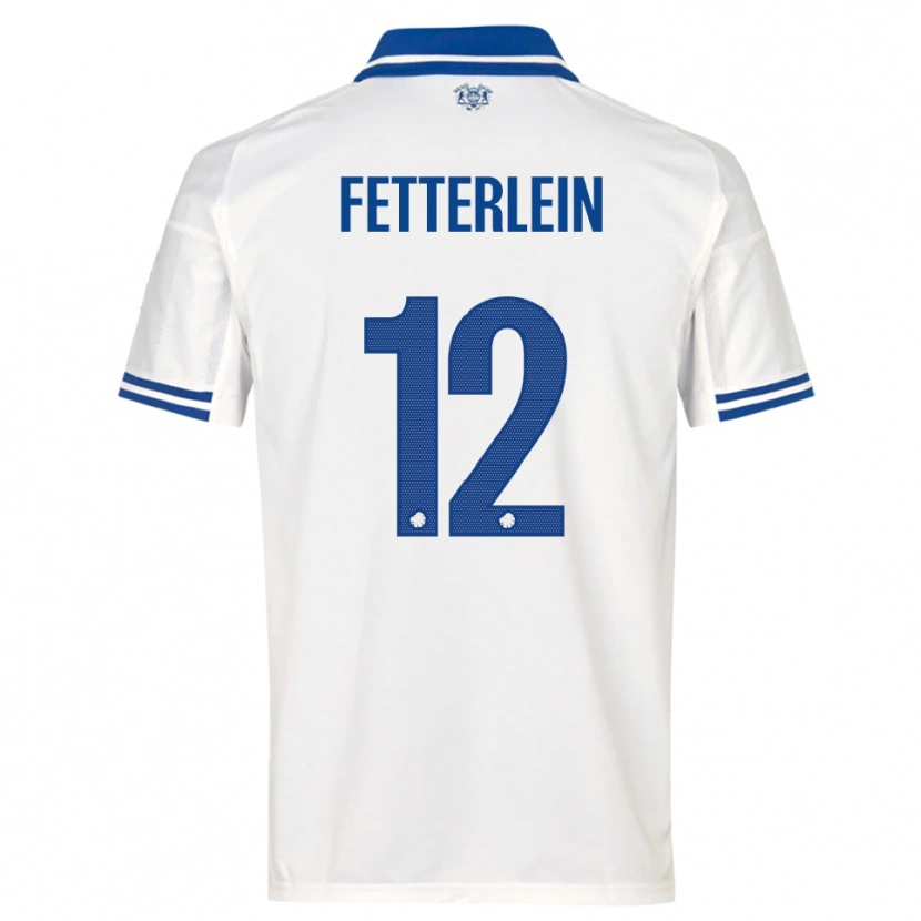 Danxen Criança Camisola Sean Fetterlein #12 Branco Azul Principal 2025/26 Camisa Brasil