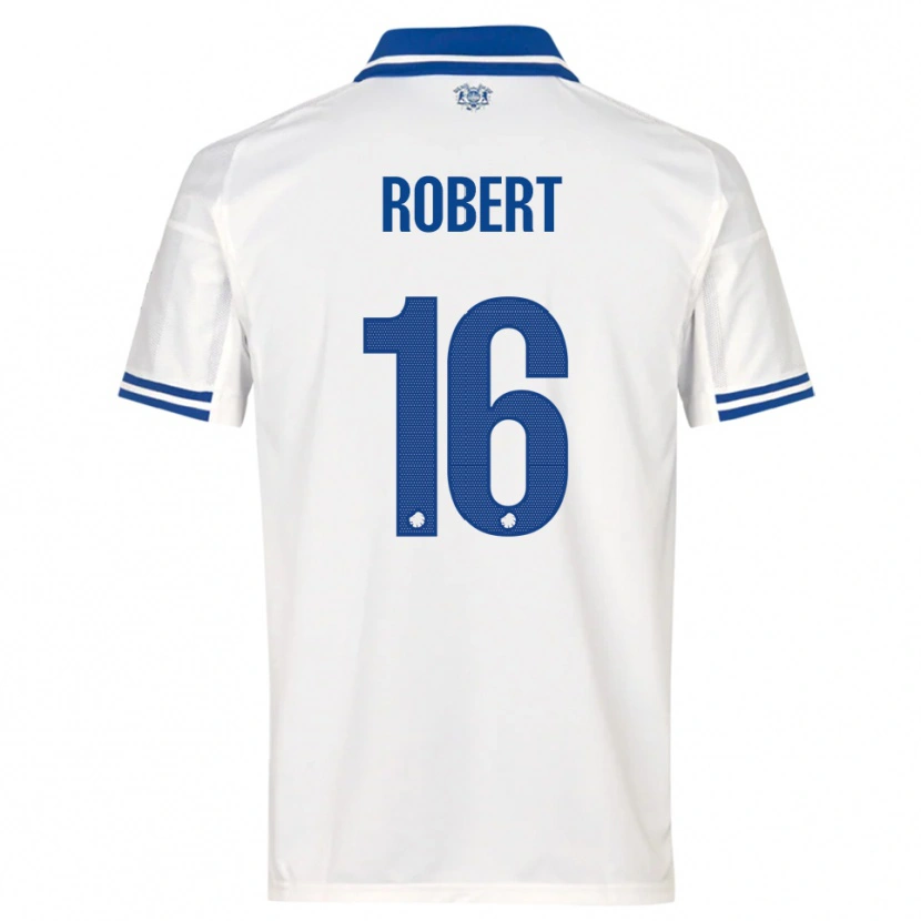 Danxen Criança Camisola Robert #16 Branco Azul Principal 2025/26 Camisa Brasil