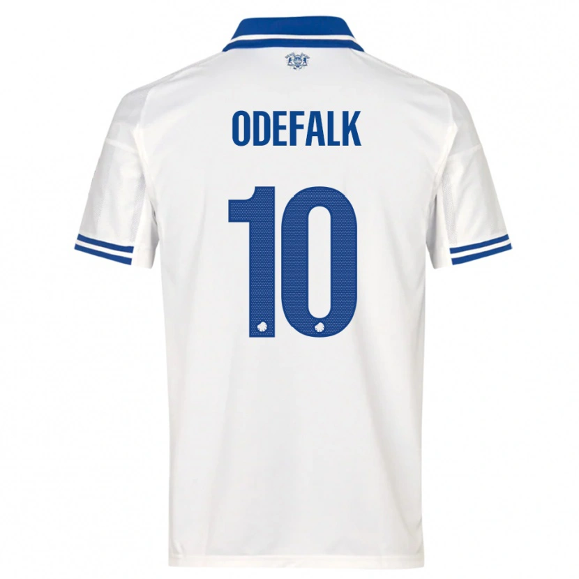Danxen Criança Camisola Alexander Odefalk #10 Branco Azul Principal 2025/26 Camisa Brasil