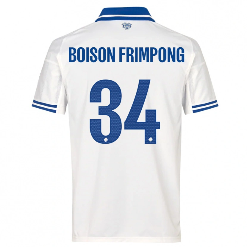 Danxen Criança Camisola David Boison Frimpong #34 Branco Azul Principal 2025/26 Camisa Brasil