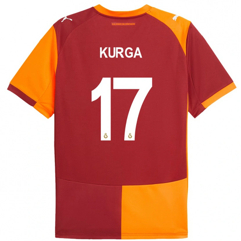 Danxen Criança Camisola Handan Kurğa #17 Vermelho Laranja Principal 2025/26 Camisa Brasil