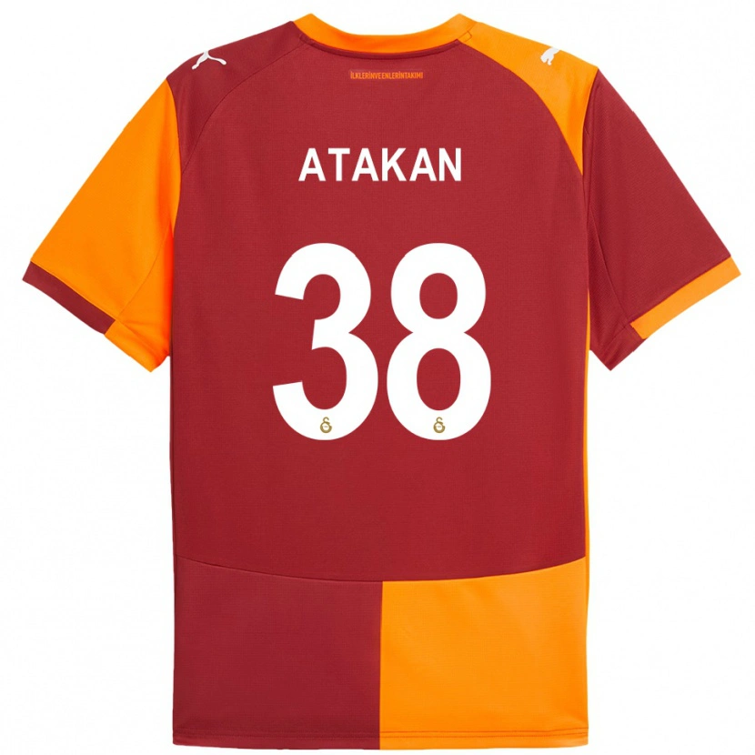 Danxen Criança Camisola Atakan Ordu #38 Vermelho Laranja Principal 2025/26 Camisa Brasil