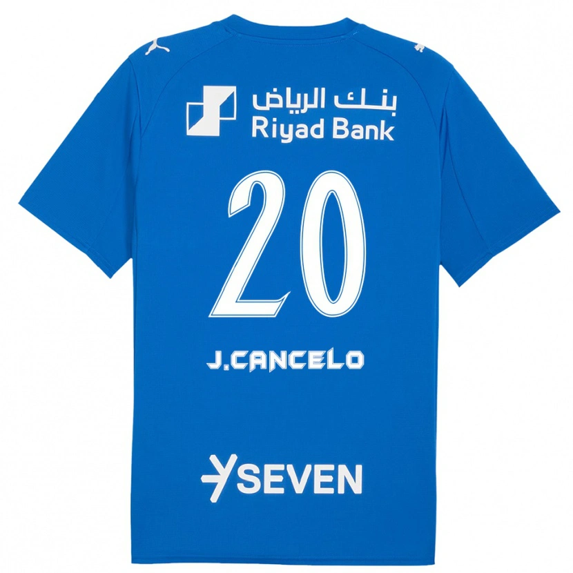 Danxen Criança Camisola João Cancelo #20 Azul Branco Principal 2025/26 Camisa Brasil