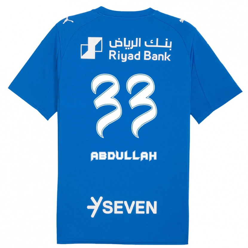 Danxen Criança Camisola Abdullah Al-Zaid #33 Azul Branco Principal 2025/26 Camisa Brasil