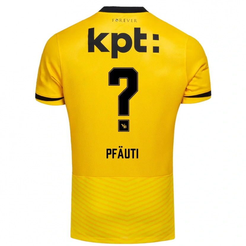 Danxen Criança Camisola Noe Pfäuti #0 Amarelo Preto Principal 2025/26 Camisa Brasil
