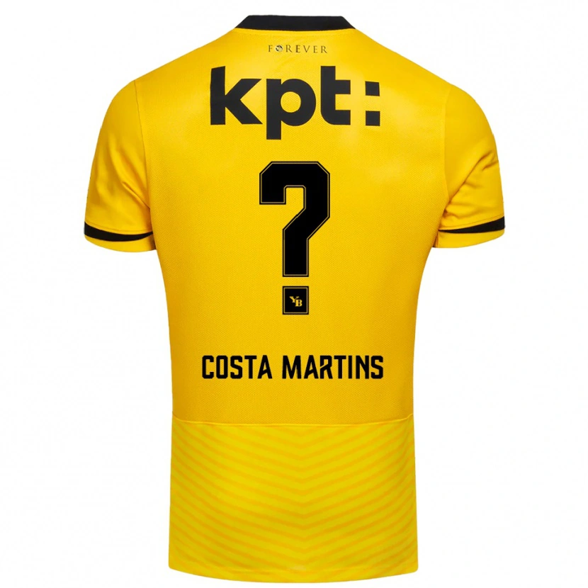 Danxen Criança Camisola Yvann Costa Martins #0 Amarelo Preto Principal 2025/26 Camisa Brasil