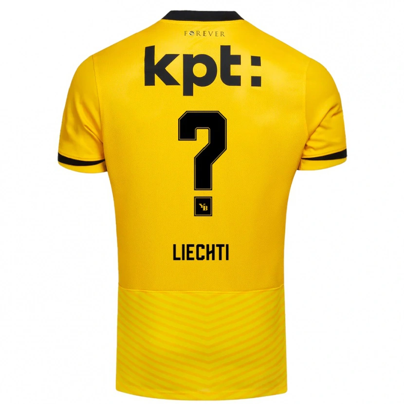 Danxen Criança Camisola Robin Liechti #0 Amarelo Preto Principal 2025/26 Camisa Brasil