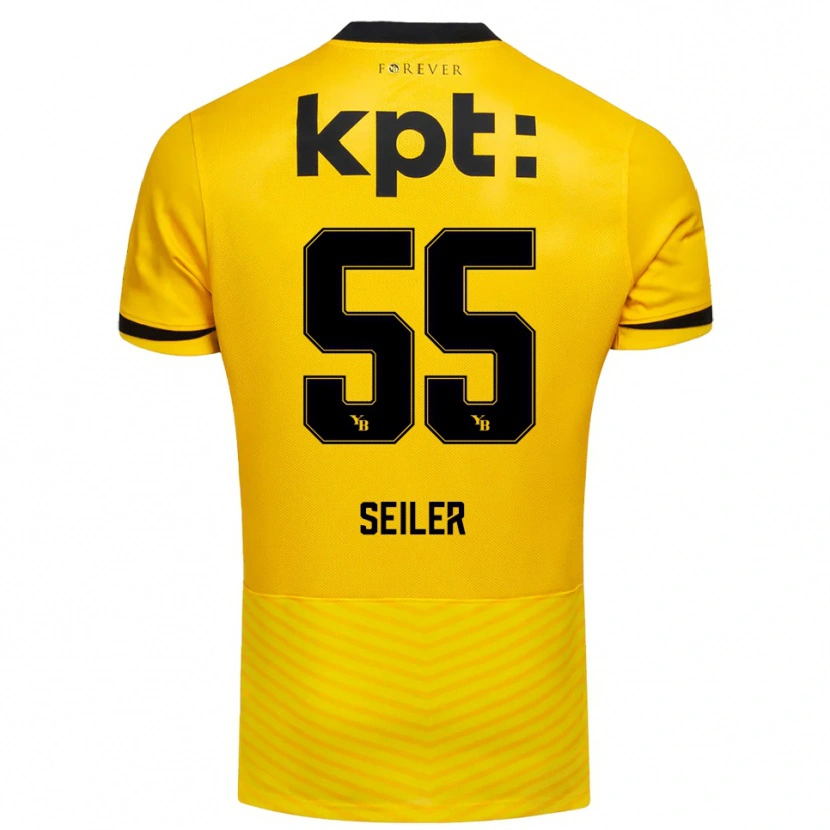 Danxen Criança Camisola Mats Seiler #55 Amarelo Preto Principal 2025/26 Camisa Brasil