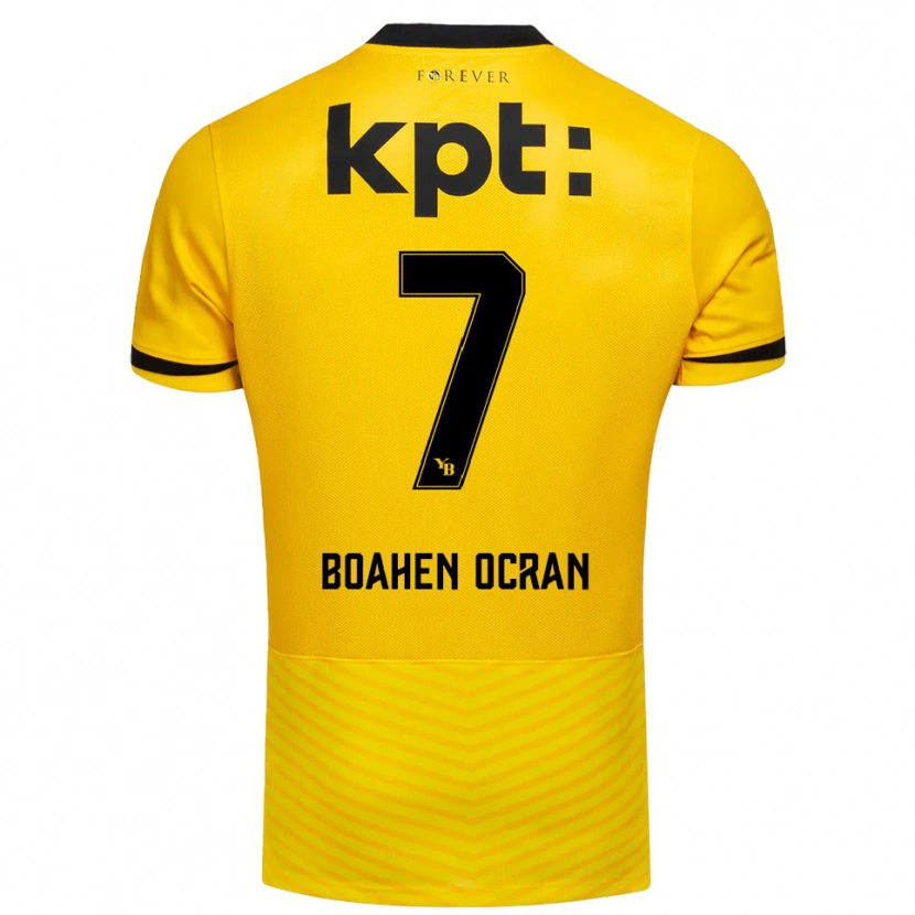 Danxen Criança Camisola Bright Boahen Ocran #7 Amarelo Preto Principal 2025/26 Camisa Brasil