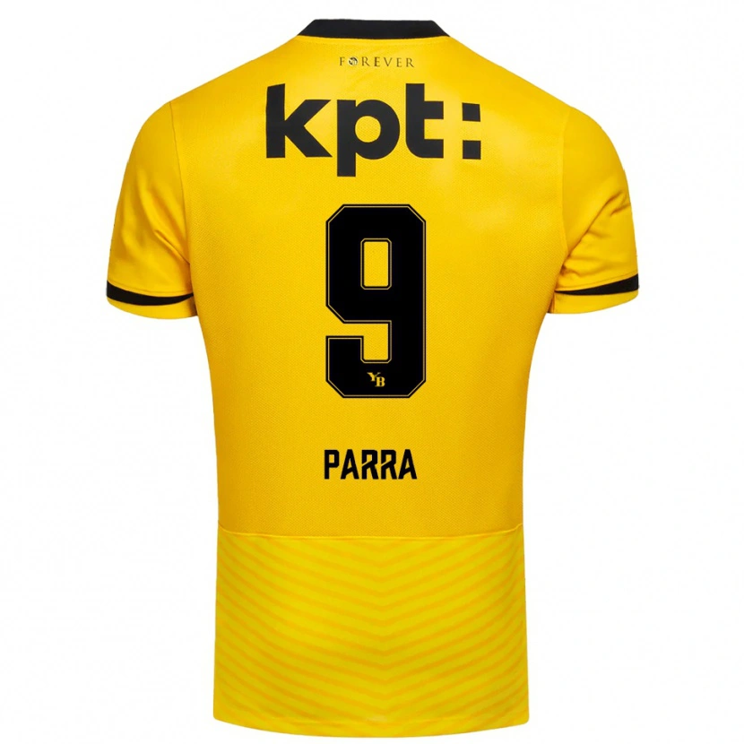 Danxen Criança Camisola Hugo Parra #9 Amarelo Preto Principal 2025/26 Camisa Brasil