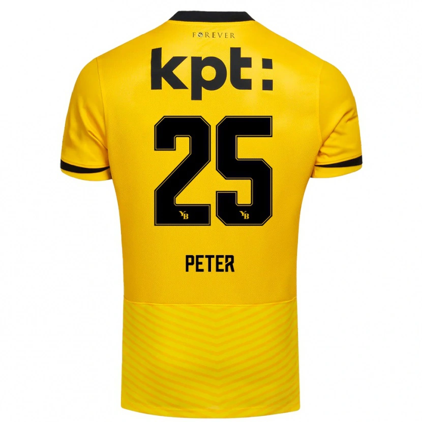 Danxen Criança Camisola Luc Peter #25 Amarelo Preto Principal 2025/26 Camisa Brasil