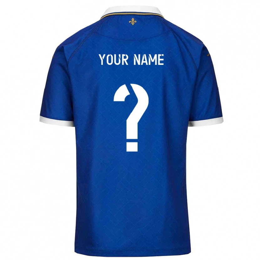 Danxen Criança Camisola Seu Nome #0 Azul Dourado Principal 2025/26 Camisa Brasil