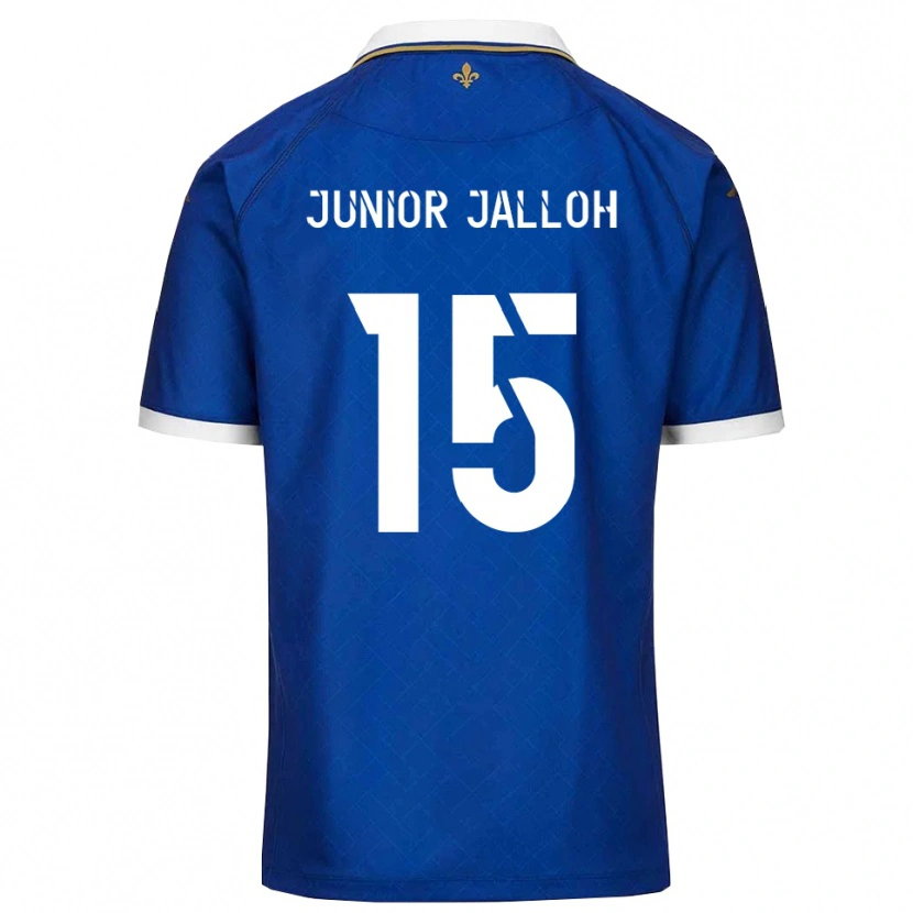 Danxen Criança Camisola Abubakar Junior Jalloh #15 Azul Dourado Principal 2025/26 Camisa Brasil