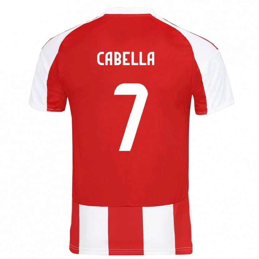 Danxen Criança Camisola Rémy Cabella #7 Vermelho Branco Principal 2025/26 Camisa Brasil