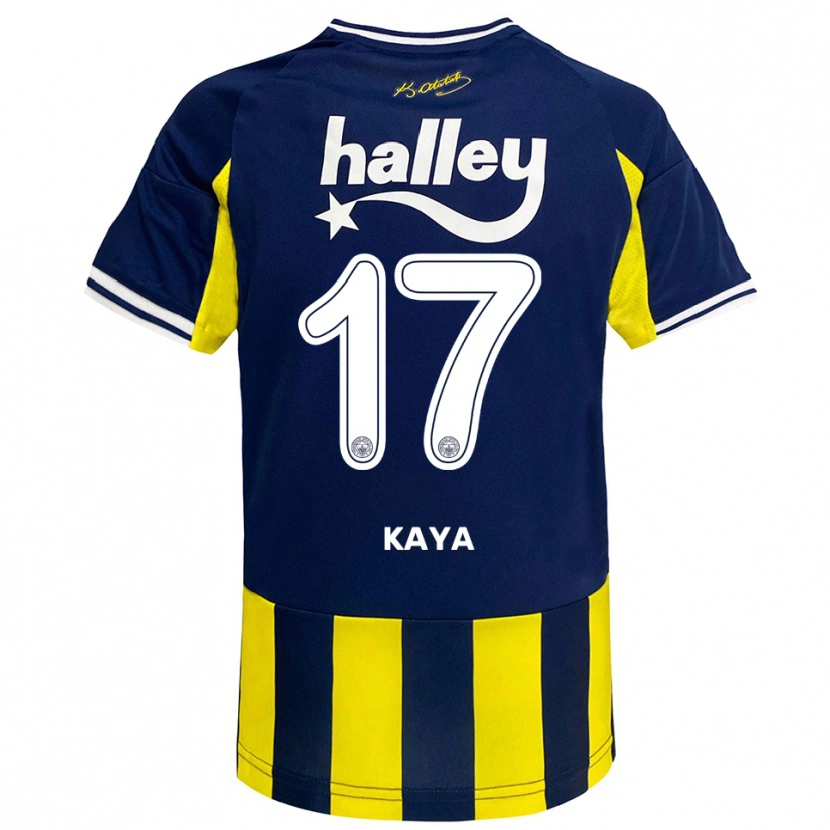 Danxen Criança Camisola İpek Kaya #17 Amarelo Marinho Branco Principal 2025/26 Camisa Brasil