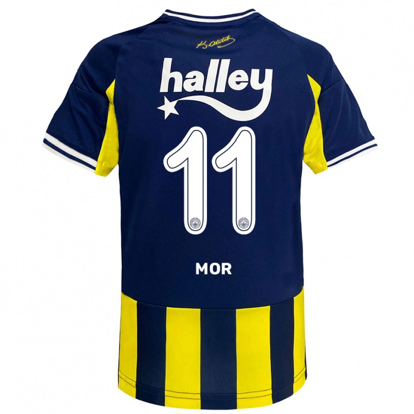 Danxen Criança Camisola Emre Mor #11 Amarelo Marinho Branco Principal 2025/26 Camisa Brasil