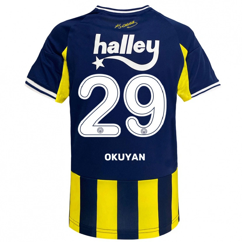 Danxen Criança Camisola Mevlüde Okuyan #29 Amarelo Marinho Branco Principal 2025/26 Camisa Brasil