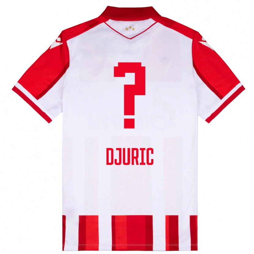 Danxen Criança Camisola Filip Djuric #0 Vermelho Branco Principal 2025/26 Camisa Brasil