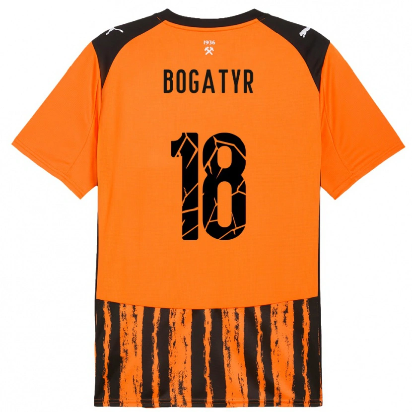 Danxen Criança Camisola Mykyta Bogatyr #18 Laranja Preto Principal 2025/26 Camisa Brasil