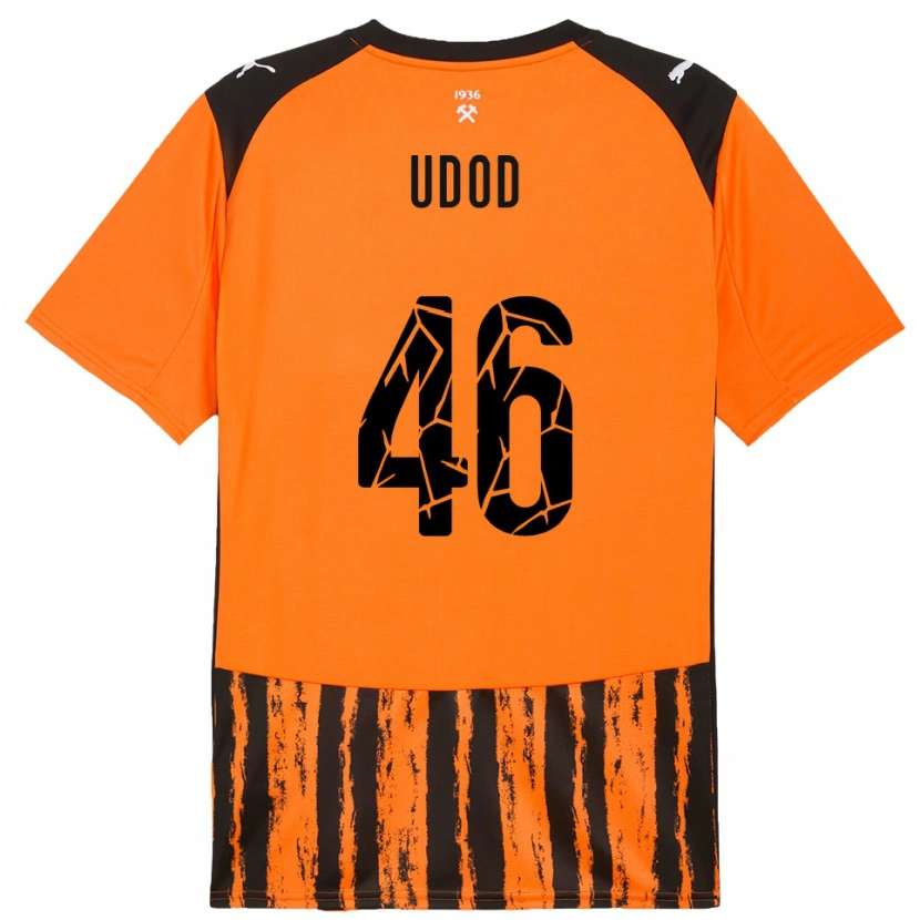 Danxen Criança Camisola Danylo Udod #46 Laranja Preto Principal 2025/26 Camisa Brasil