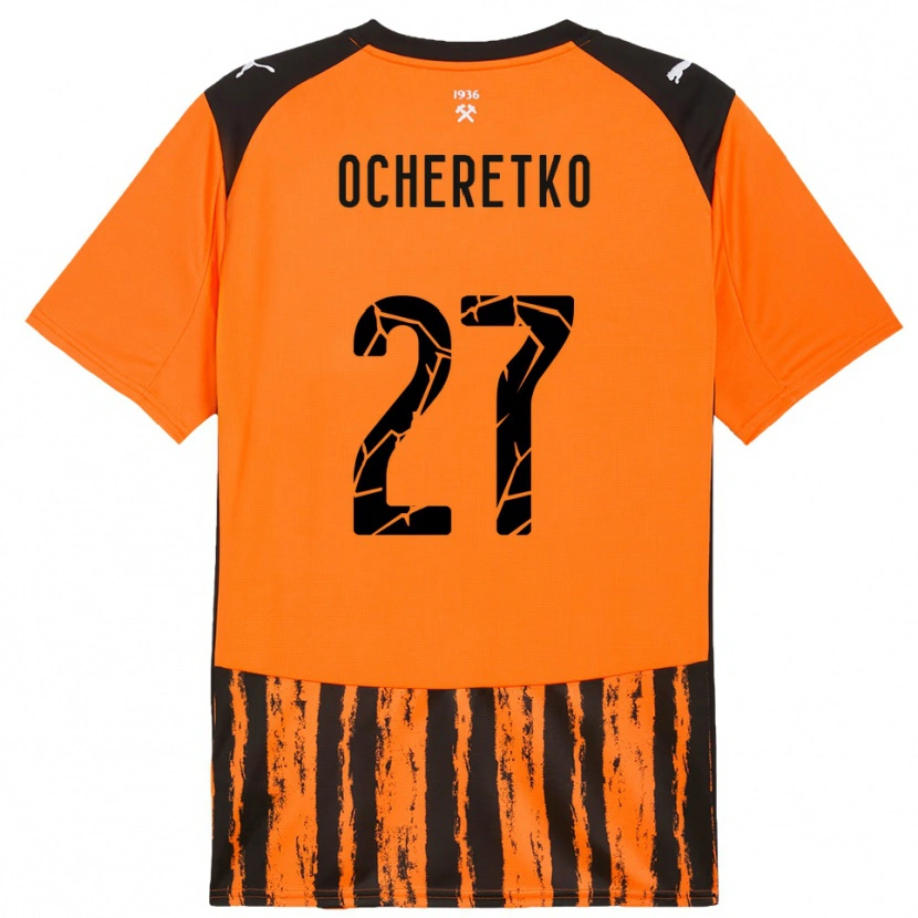 Danxen Criança Camisola Oleg Ocheretko #27 Laranja Preto Principal 2025/26 Camisa Brasil