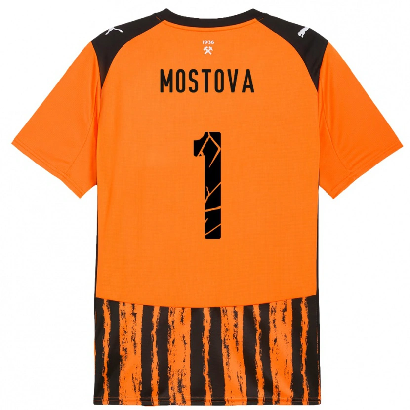 Danxen Criança Camisola Inha Mostova #1 Laranja Preto Principal 2025/26 Camisa Brasil