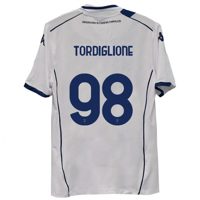 Danxen Criança Camisola Nicolò Tordiglione #98 Azul Marinho Escuro Alternativa 2025/26 Camisa Brasil