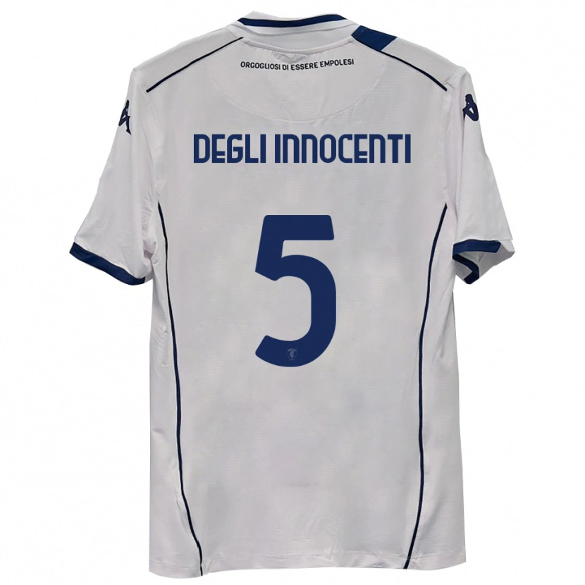Danxen Criança Camisola Duccio Degli Innocenti #5 Azul Marinho Escuro Alternativa 2025/26 Camisa Brasil