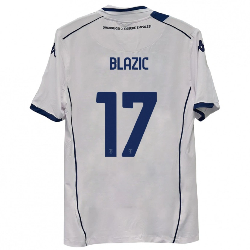 Danxen Criança Camisola Maj Blazic #17 Azul Marinho Escuro Alternativa 2025/26 Camisa Brasil