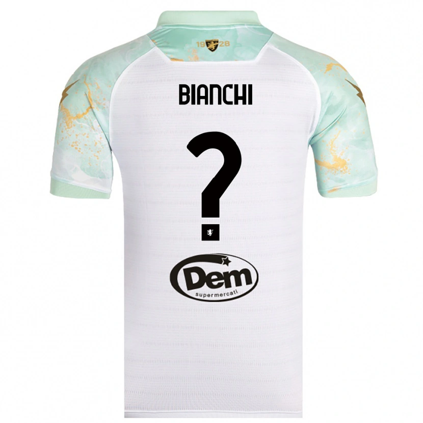 Danxen Criança Camisola Cristian Bianchi #0 Branco Preto Alternativa 2025/26 Camisa Brasil
