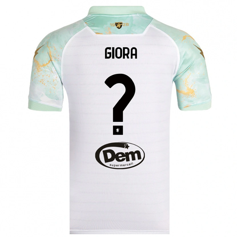 Danxen Criança Camisola Federico Giora #0 Branco Preto Alternativa 2025/26 Camisa Brasil