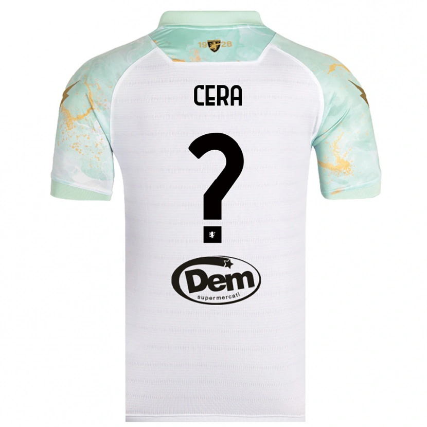 Danxen Criança Camisola Luigi Cera #0 Branco Preto Alternativa 2025/26 Camisa Brasil