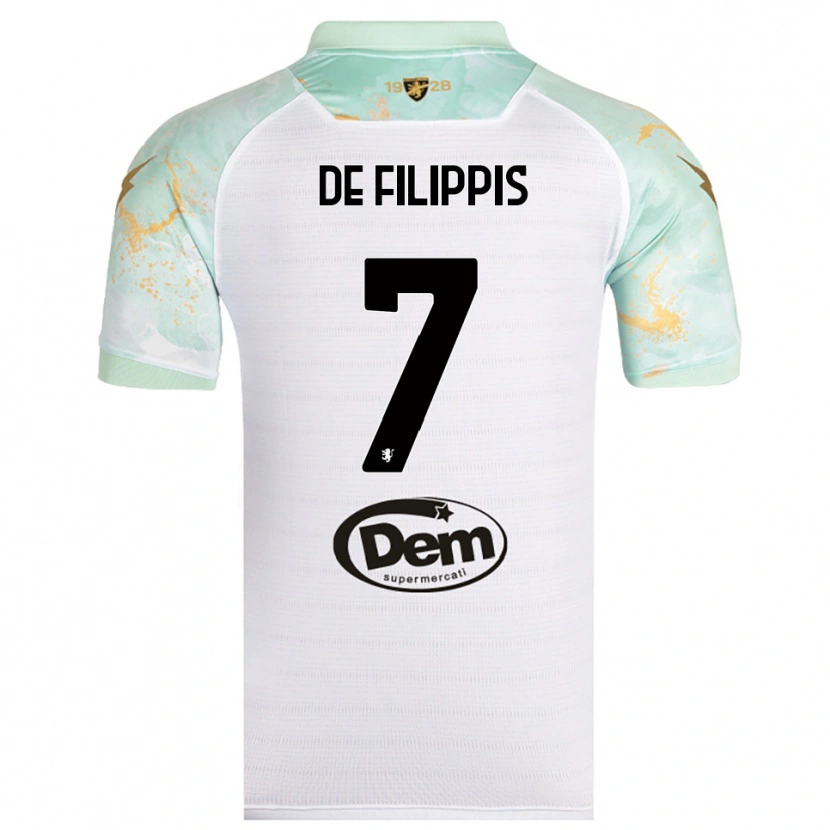 Danxen Criança Camisola Walter De Filippis #7 Branco Preto Alternativa 2025/26 Camisa Brasil