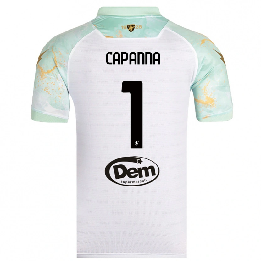 Danxen Criança Camisola Tommaso Capanna #1 Branco Preto Alternativa 2025/26 Camisa Brasil