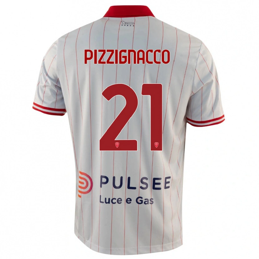 Danxen Criança Camisola Semuel Pizzignacco #21 Branco Vermelho Azul Alternativa 2025/26 Camisa Brasil