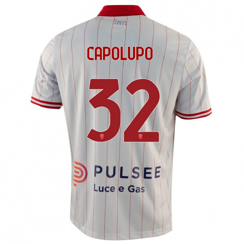 Danxen Criança Camisola Samuele Capolupo #32 Branco Vermelho Azul Alternativa 2025/26 Camisa Brasil