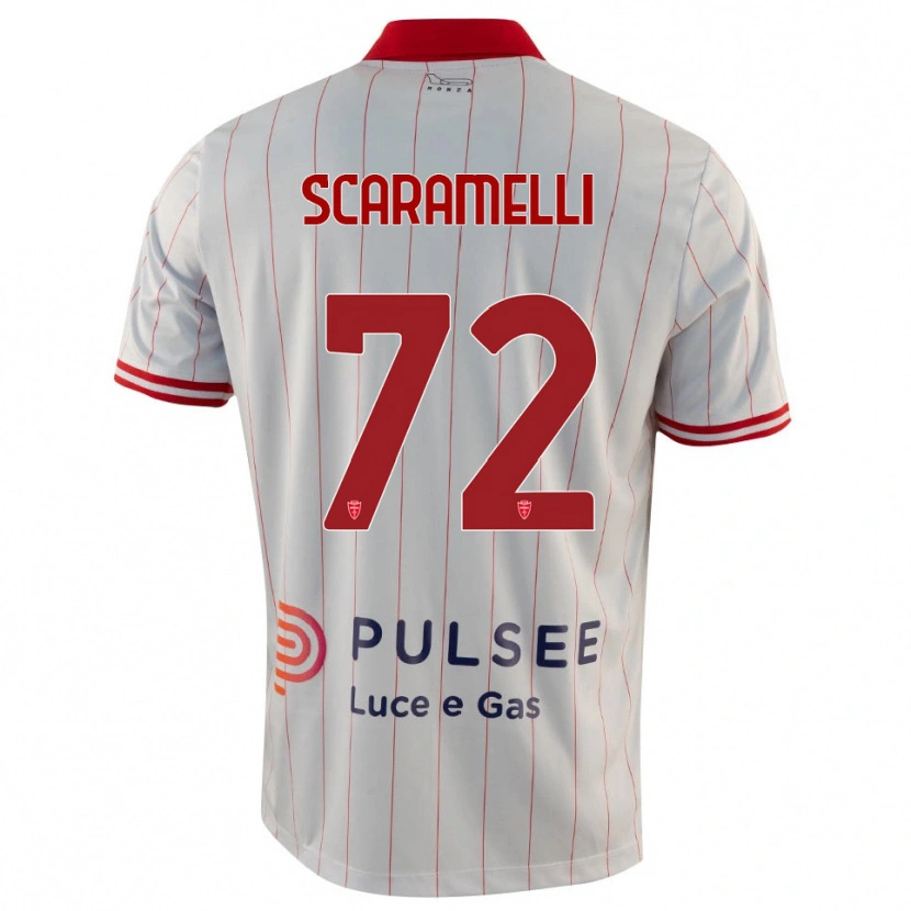 Danxen Criança Camisola Endris Scaramelli #72 Branco Vermelho Azul Alternativa 2025/26 Camisa Brasil