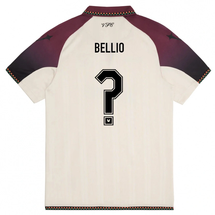 Danxen Criança Camisola Andrea Bellio #0 Creme Borgonha Alternativa 2025/26 Camisa Brasil